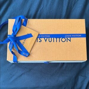 Louis Vuitton Orange Box with Blue Ribbon